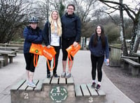 Gloucestershire College girl power in forest Enduro race