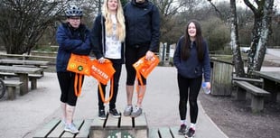 Gloucestershire College girl power in forest Enduro race