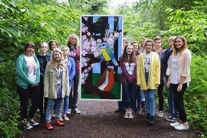 Windows made by Forest students give RSPB reserve a natural lightshow