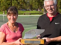 Rosie and Graham win the annual Richard Grindon Memorial Trophy