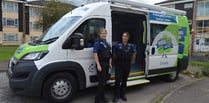 Mobile police station in Ross-on-Wye