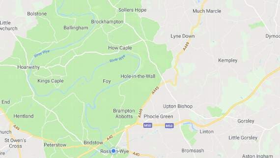 M50 Road Closure At Ross On Wye 