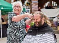 Mum over moon as mayor braves shave