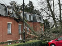 More than 1,200 homes left without power in Storm Eunice