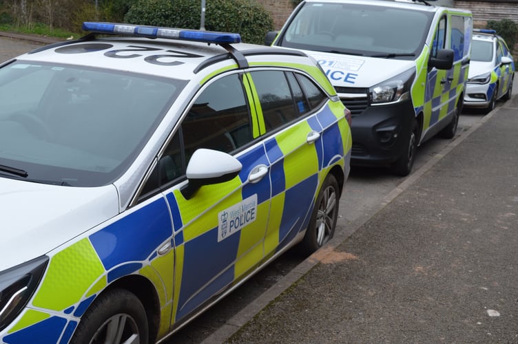 West Mercia Police police cars