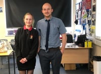 Ukrainian student inspires school speaking about war experience