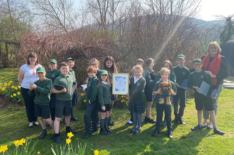 Walford Nursery and Primary School celebrates receiving Computer Quality Mark.