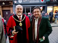 TV star Richard Hammond lights up biggest ever Ross Christmas Fayre