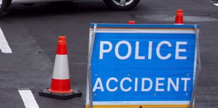 Motorhome crashes into tree beside A40 during storm