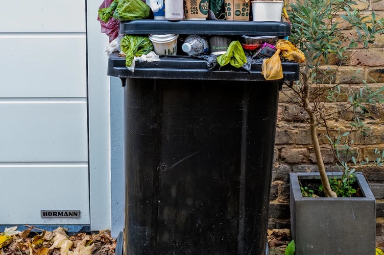 waste collection stock image