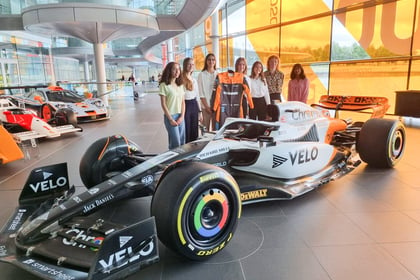 Monmouth pupil pays visit to McLaren Centre