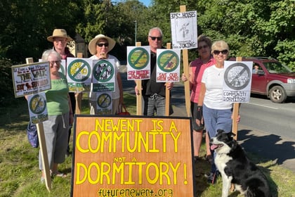 Newent residents march against new housing development