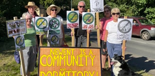 Newent residents march against new housing development