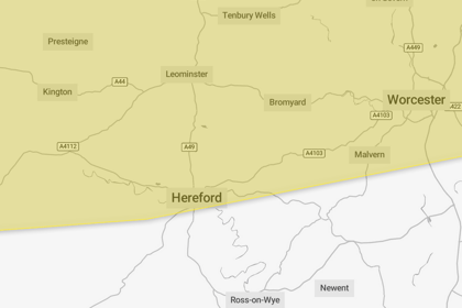 Potential disruption as snow issued for parts of Herefordshire 