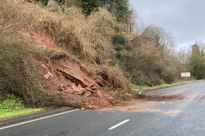 Landslip closes A40 eastbound from Dixton roundabout