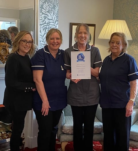 Whitchurch House recognised among Top 20 Care Homes