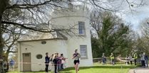 Runners reach for the skies in the Kymin Dash