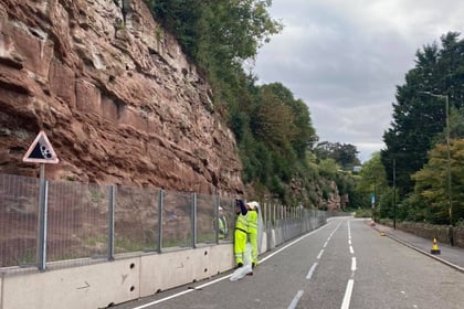 Cliff face crumbling again, drivers warned