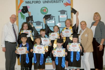 Young students take part in their first ‘graduation’