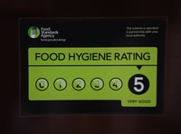 Five-star food hygiene ratings handed to businesses