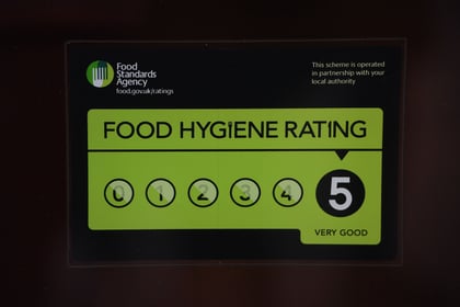 Five-star food hygiene ratings handed to businesses
