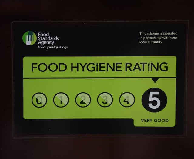 Five-star food hygiene ratings handed to businesses