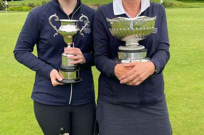 County winners Sophie Price, left, and Nadia Stirling