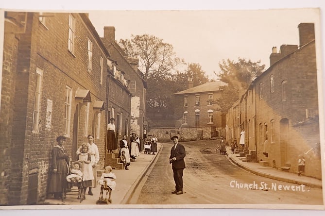 Newent Church St Postcard