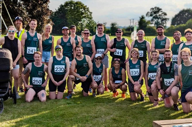 MonRoss Trailblazers before the race at Ross Sports Centre