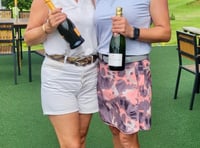 Champagne feeling for championship winners Emma and Julie 