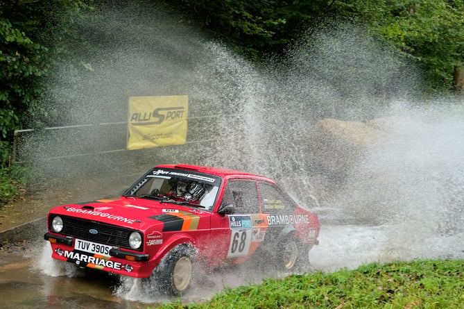 Alan Marriage and Kevin Lane in the 2023 Hills Ford Stages