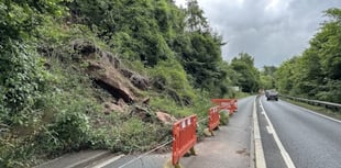 A40 rockfall clear-up to begin in November