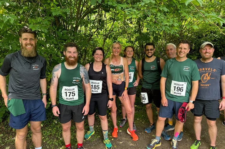 Some of the MonRoss runners at the Wyedean Relay