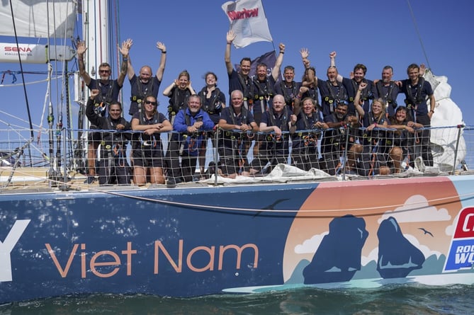 The Ha Long Bay crew celebrate victory