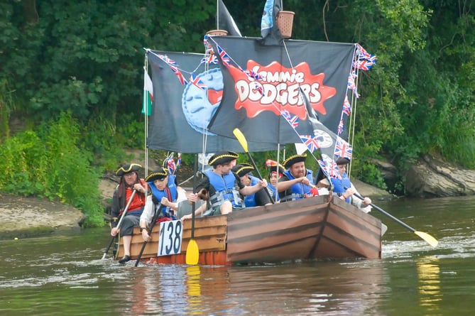 The Jammy Dodgers took the biscuit in the Monmouth Raft Race