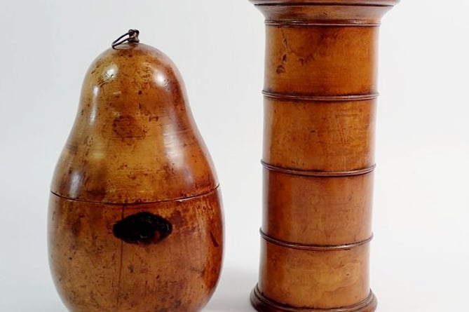 Pear Tea Caddy and Spice Holder