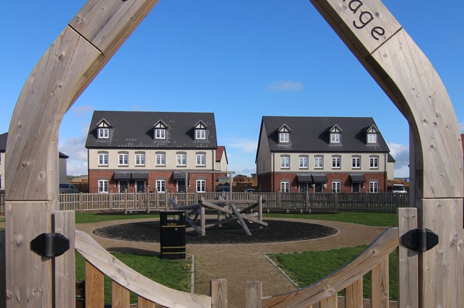 Entrance to housing estate