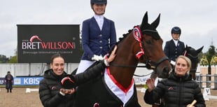 Horse rider Bryony scores British Dressage hat-trick 