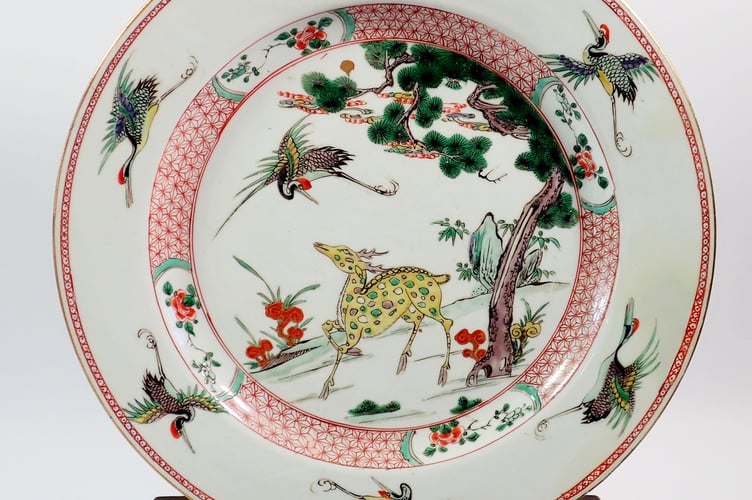 Chinese Famille Verte Plate