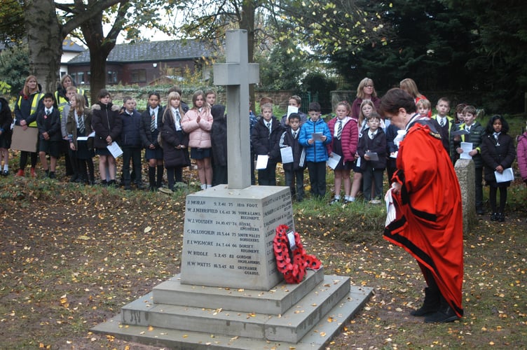 Wreath laying