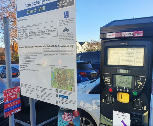 Free parking in Ross this Christmas