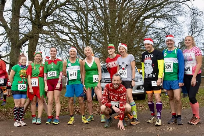 MonRoss Trailblazers donned festive gear at the Christmas Tree Race