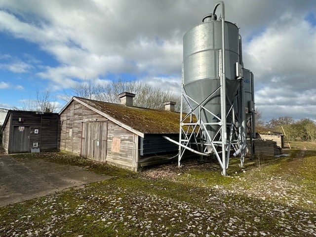 The chicken shed is set to be replaced by nine homes