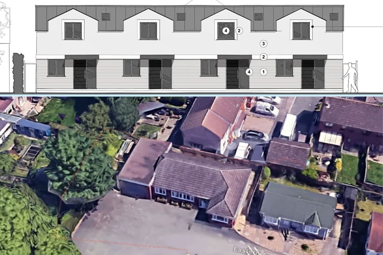 The office could become four terraced houses