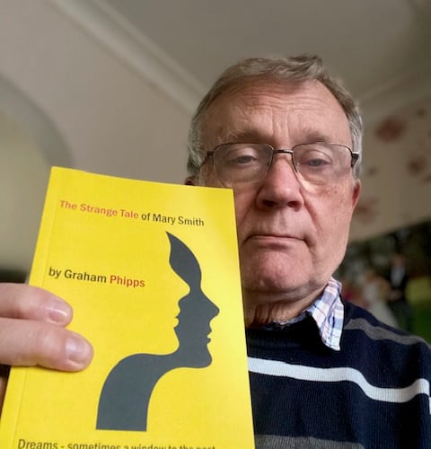 Author with book