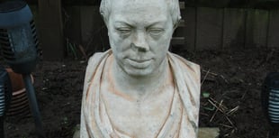 Neoclassical bust unearthed from undergrowth 