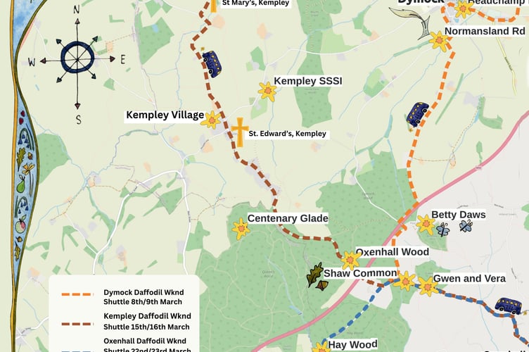 Map of daffs